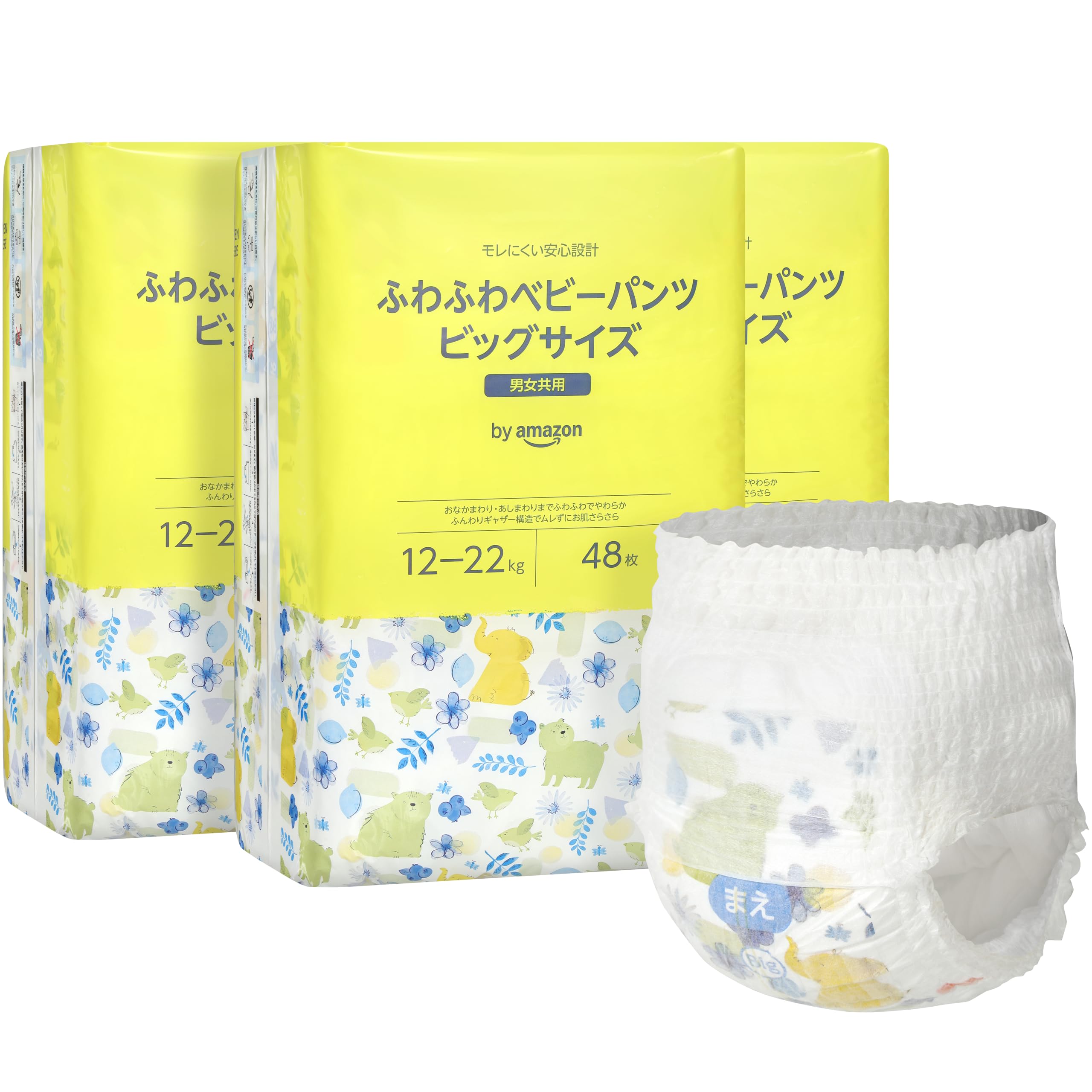 はむおページ Amazon.co.jp: by Amazon ふわふわベビーパンツ おむつ Bigサイズ 48枚